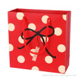red paper bag for women with handle